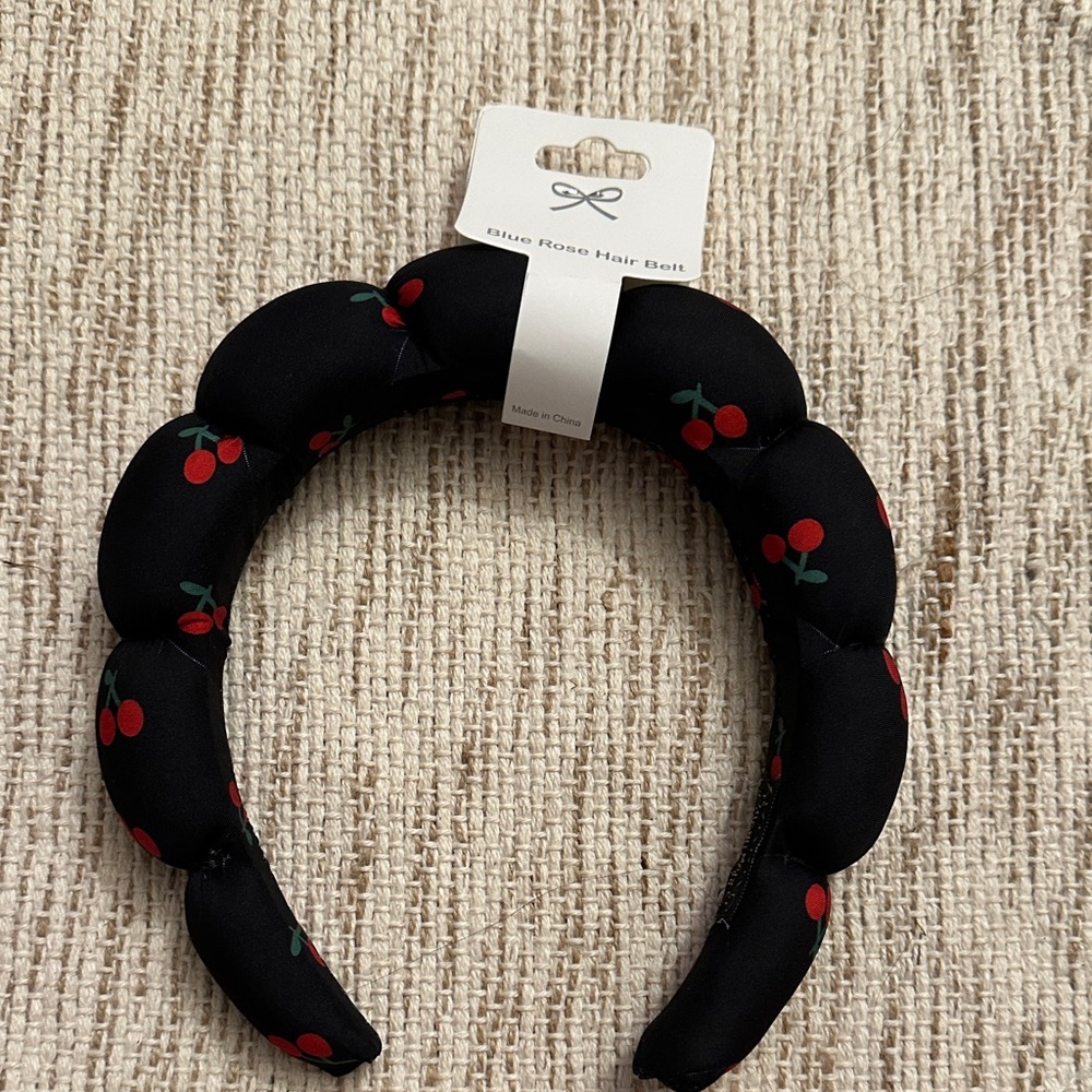 Black Cherry Print Headband